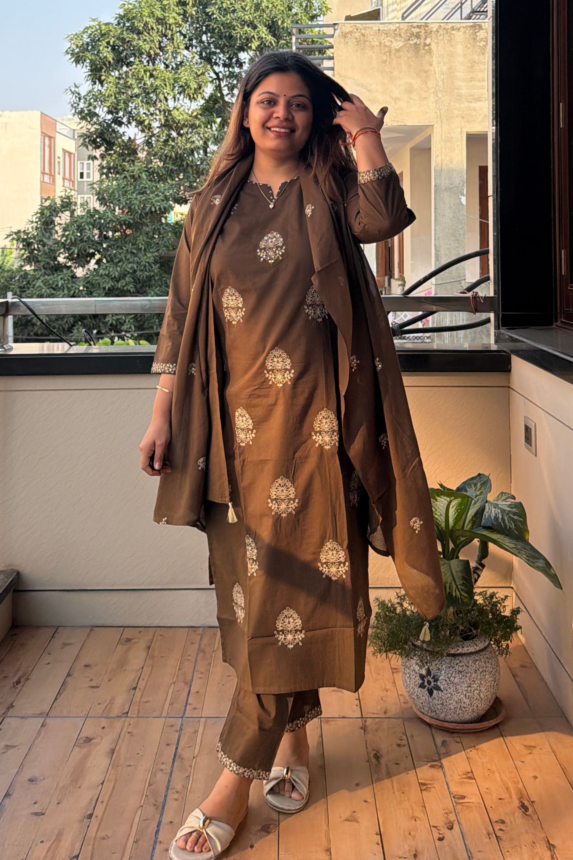 Dupatta Pant Set