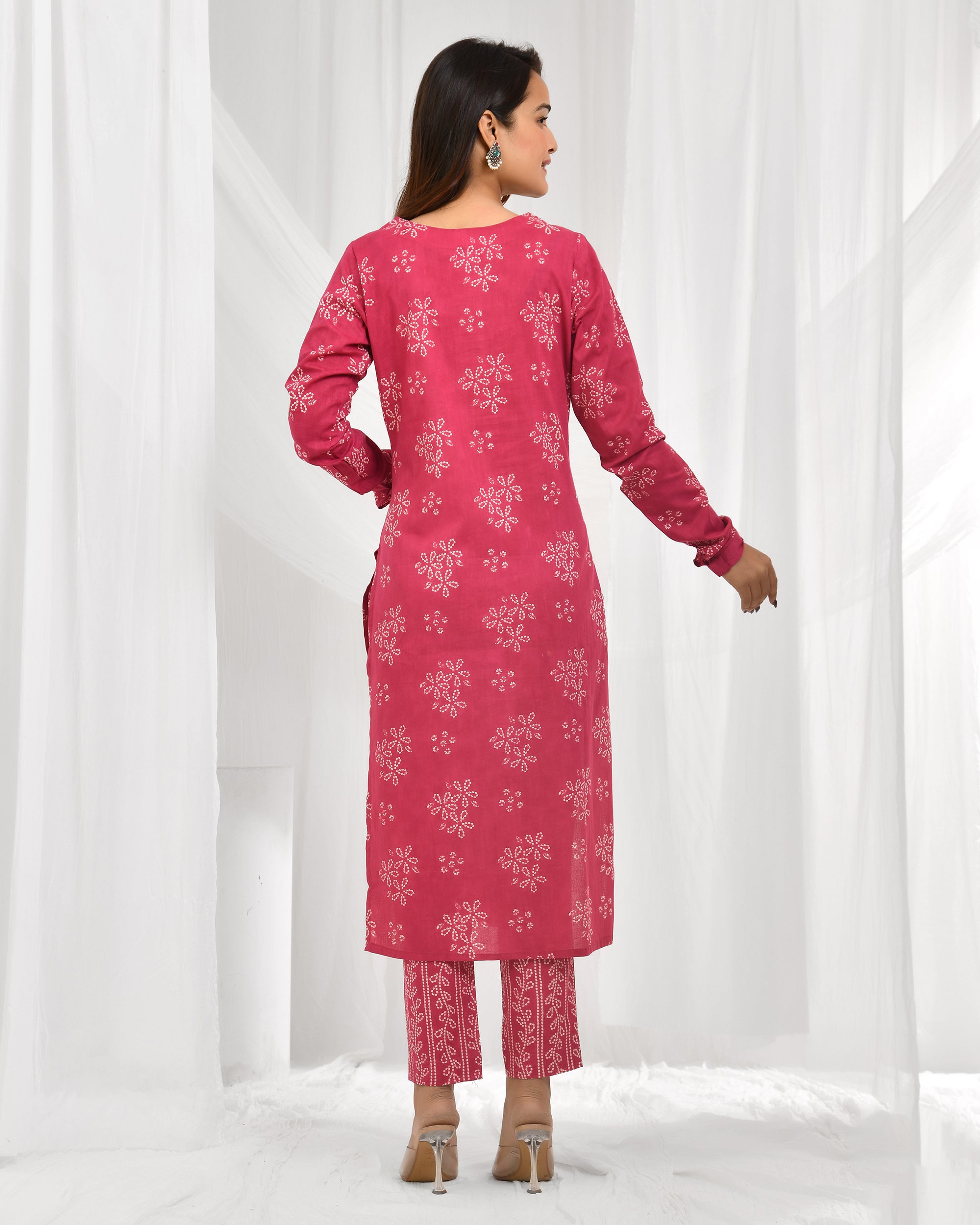 Churidar Sleeve Dupatta Pant Set