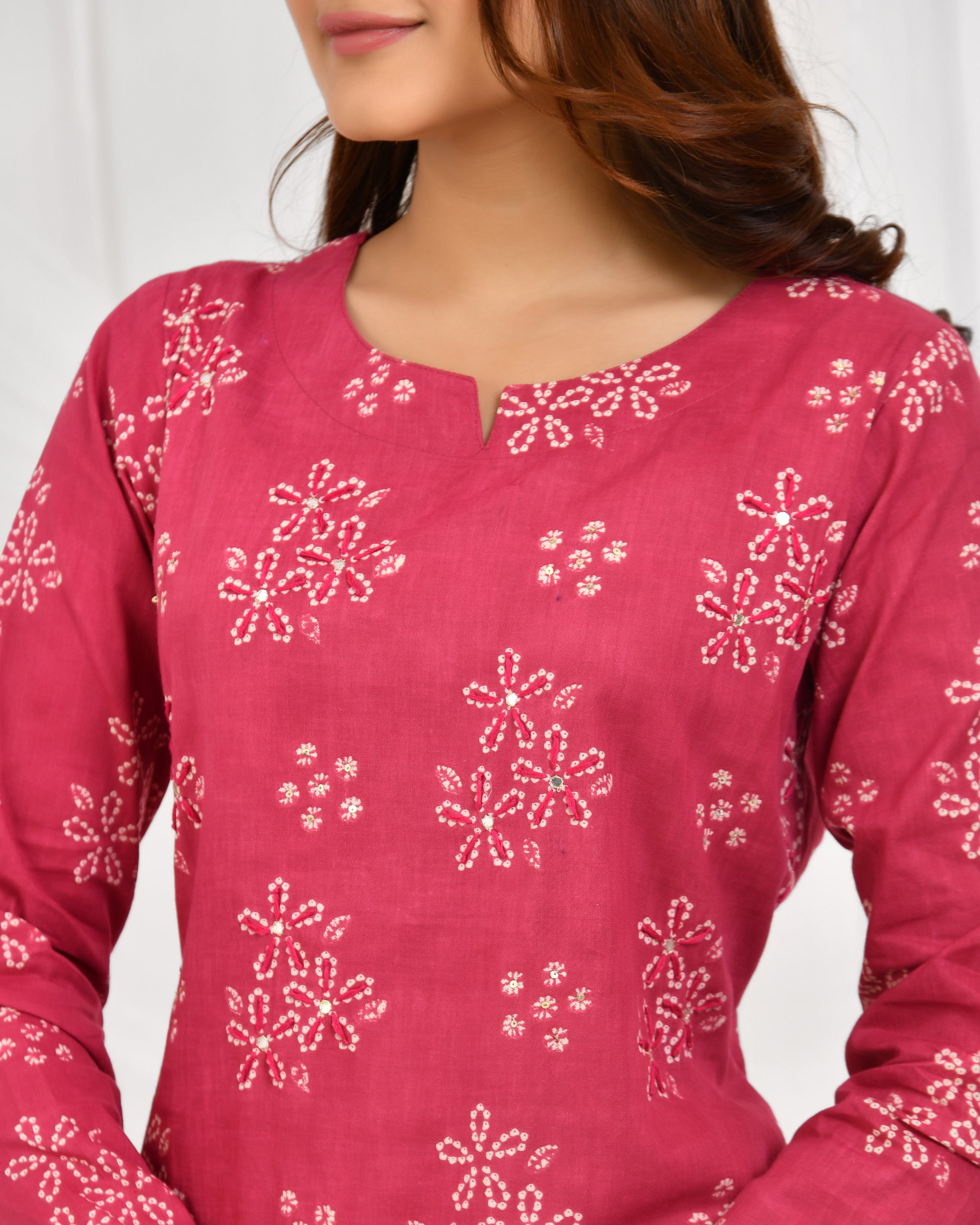 Churidar Sleeve Dupatta Pant Set