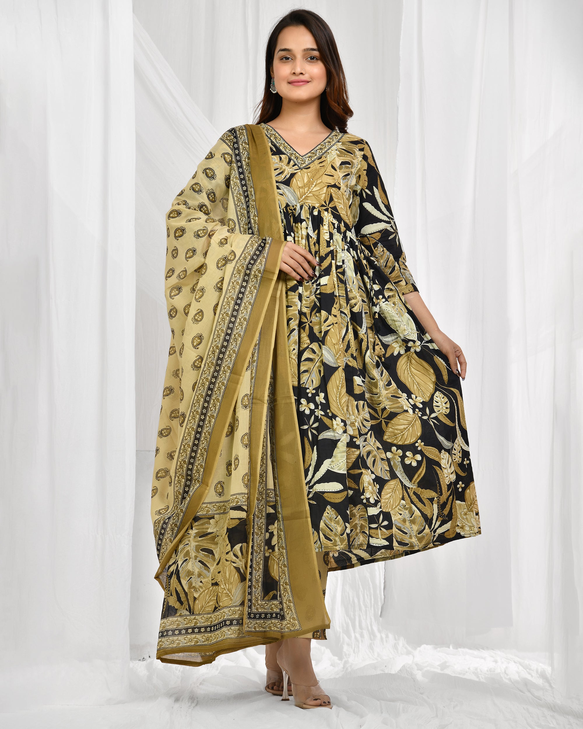 Anarkali Dupatta Set