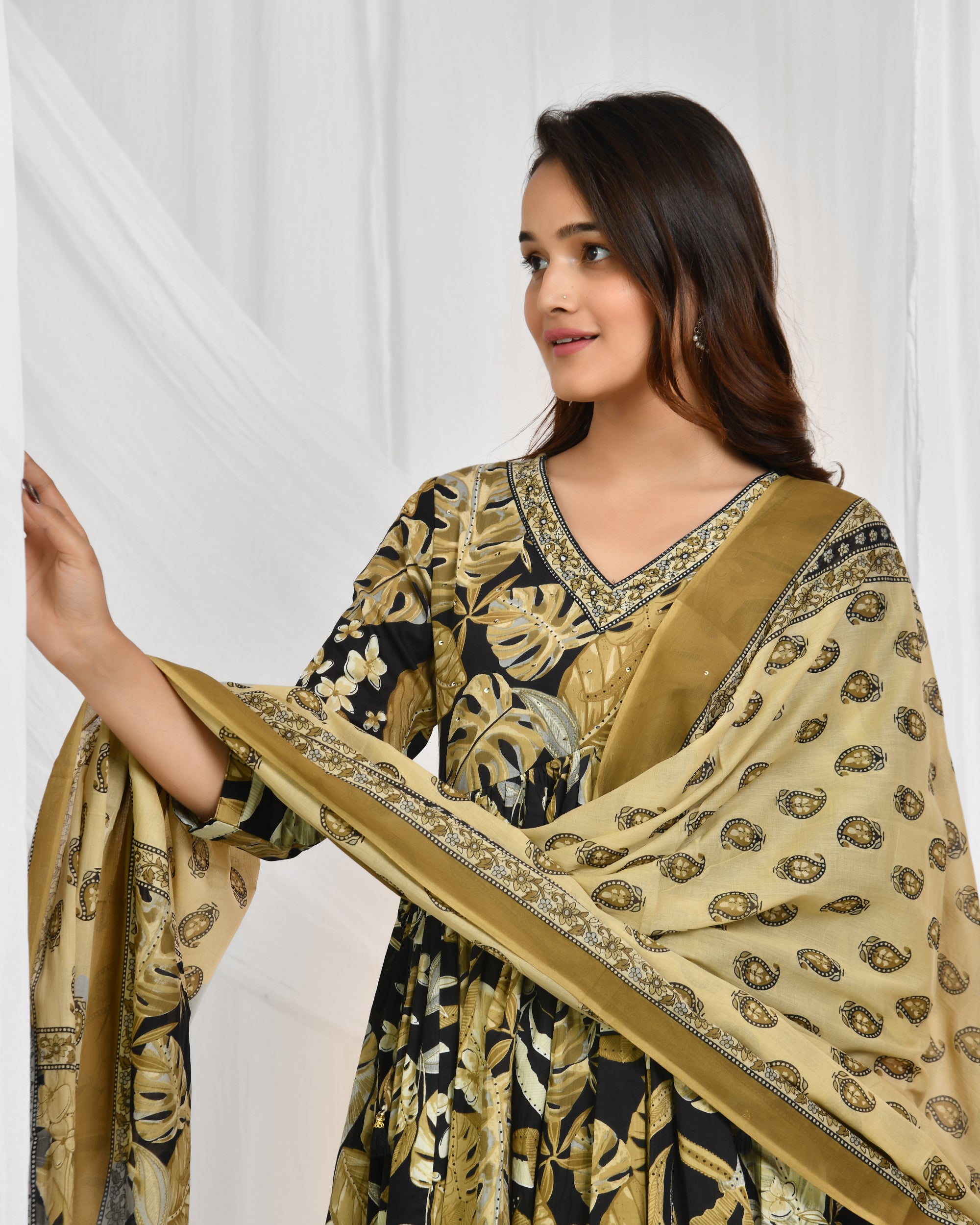 Anarkali Dupatta Set