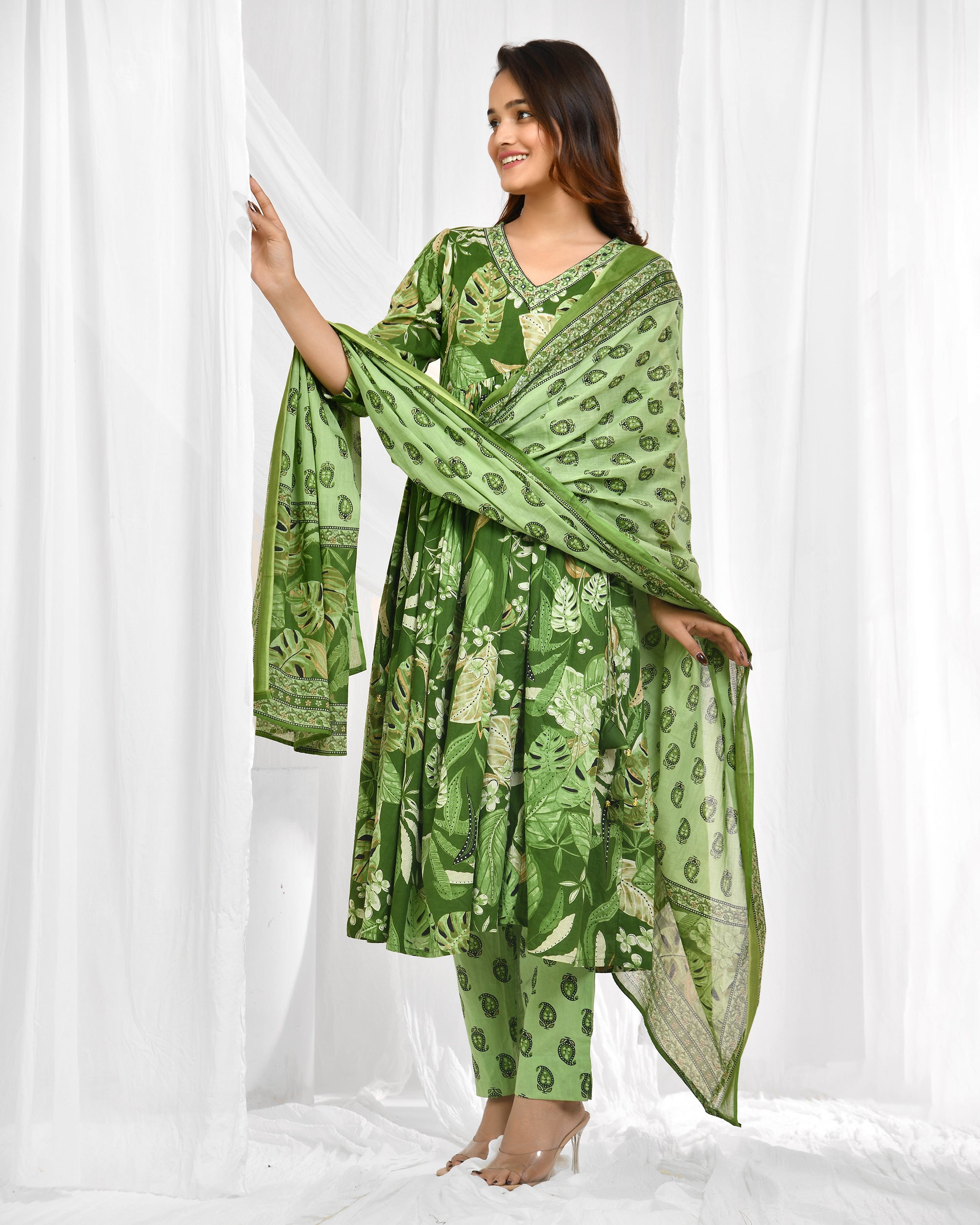 Anarkali Dupatta Set