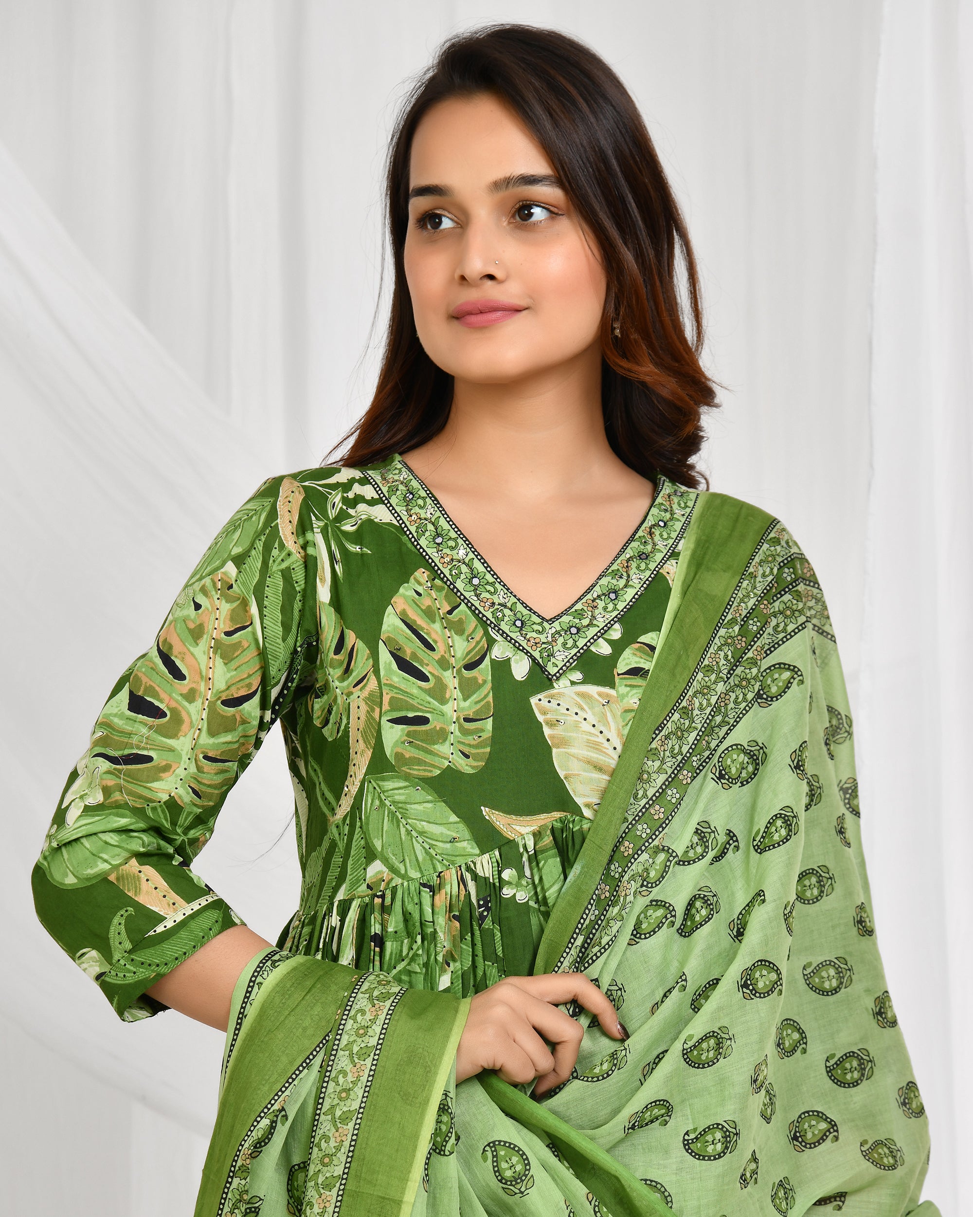 Anarkali Dupatta Set