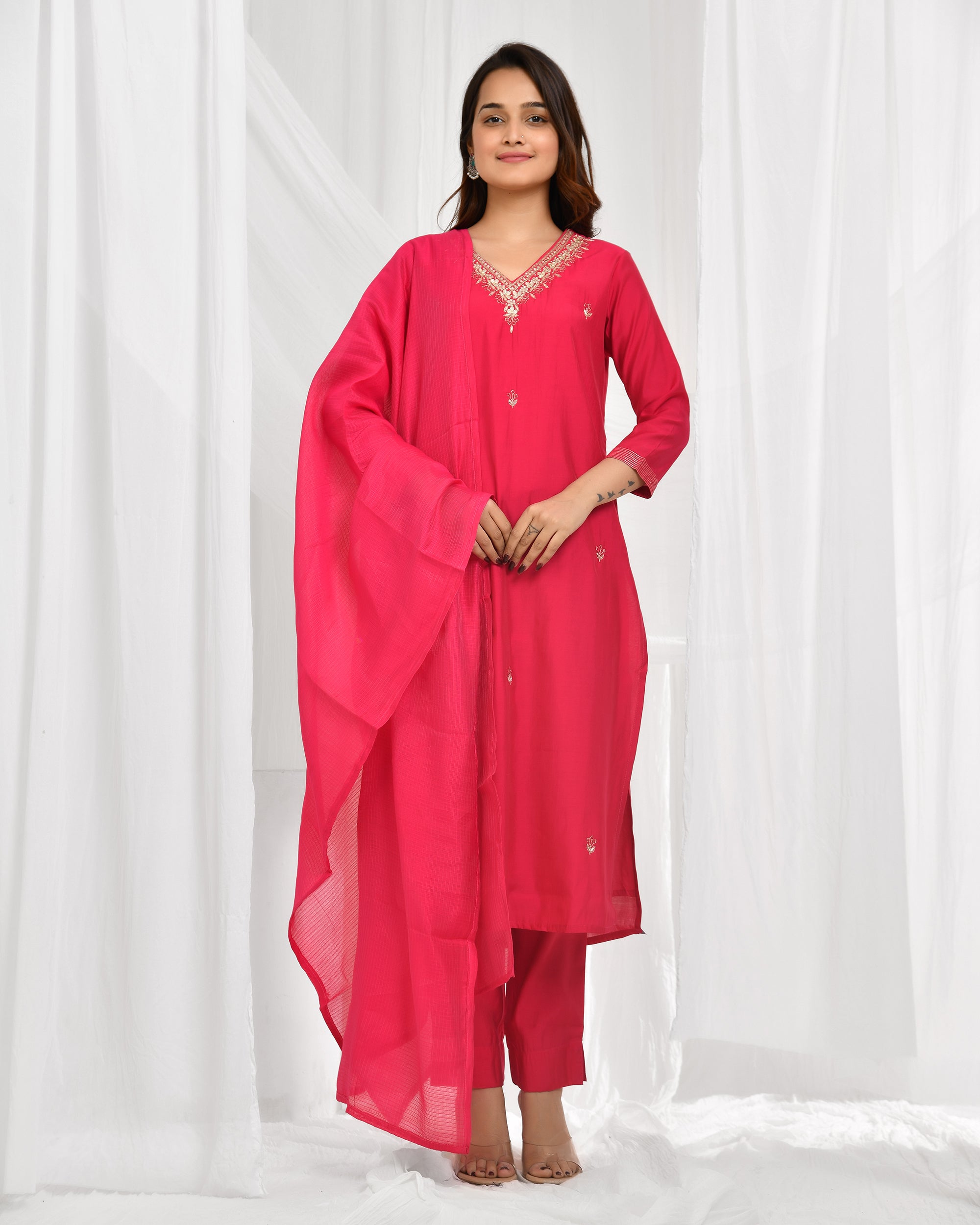 Rani Dupatta Pant Set