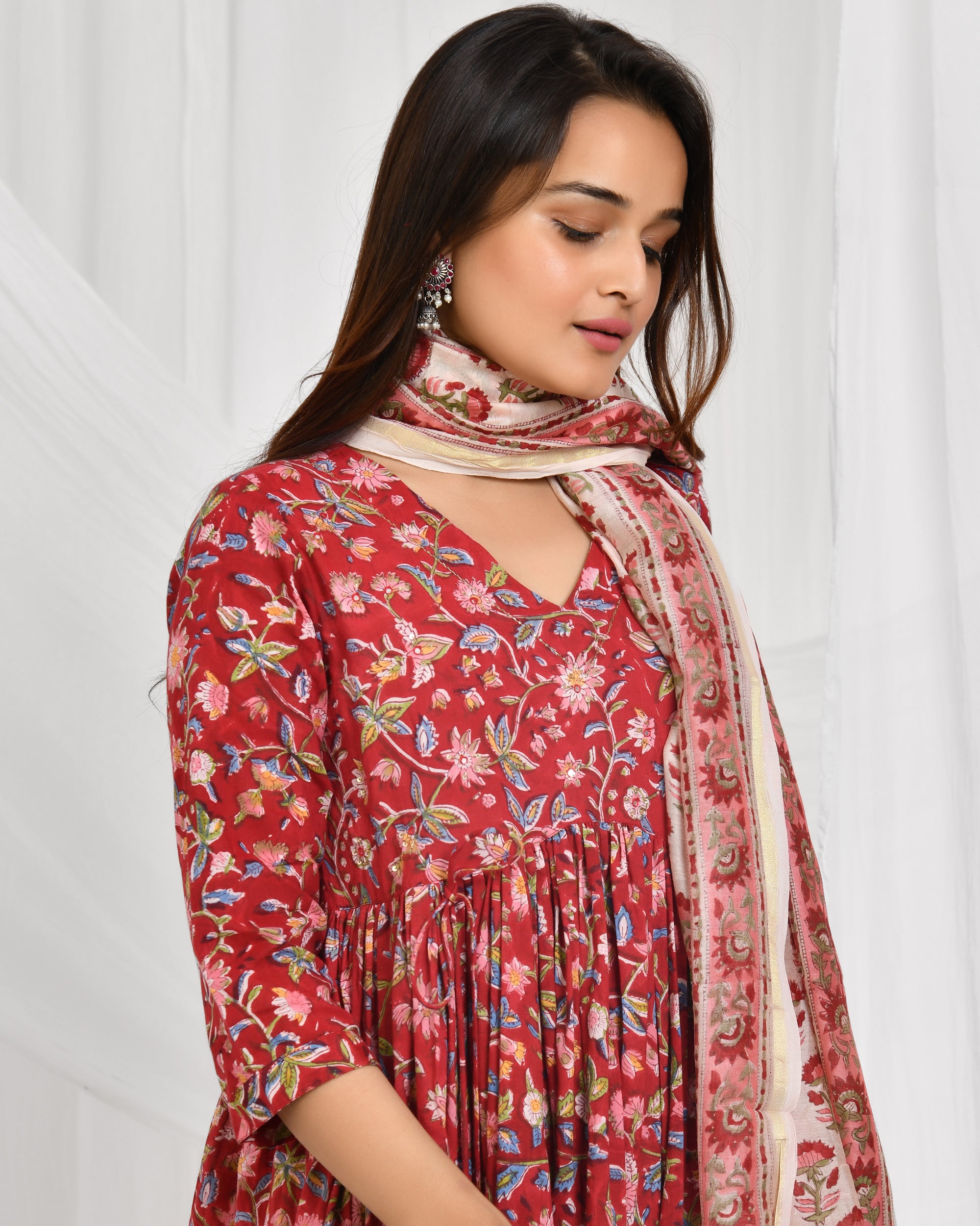 Anarkali Dupatta Set