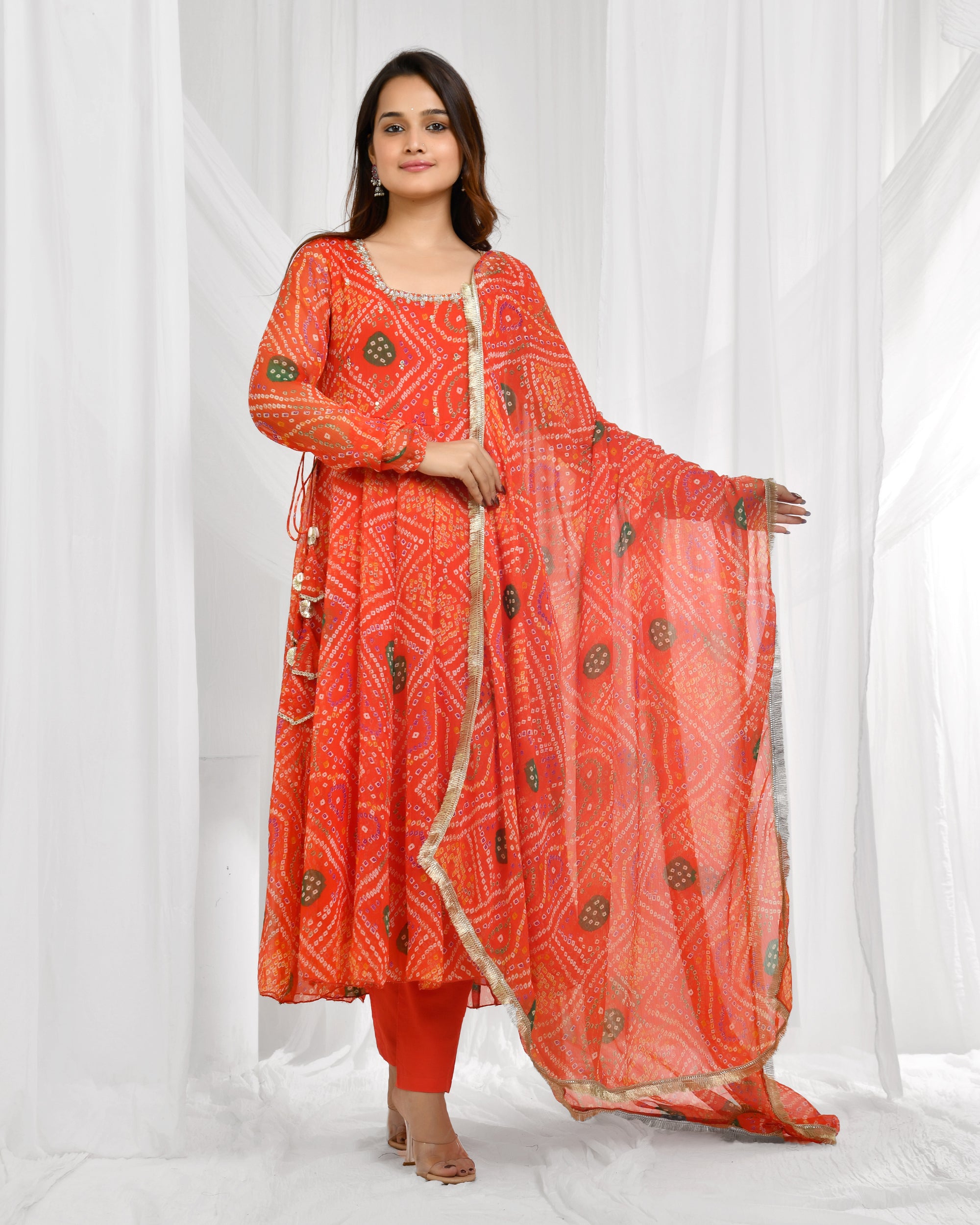 Bandhani Dupatta Pant Set