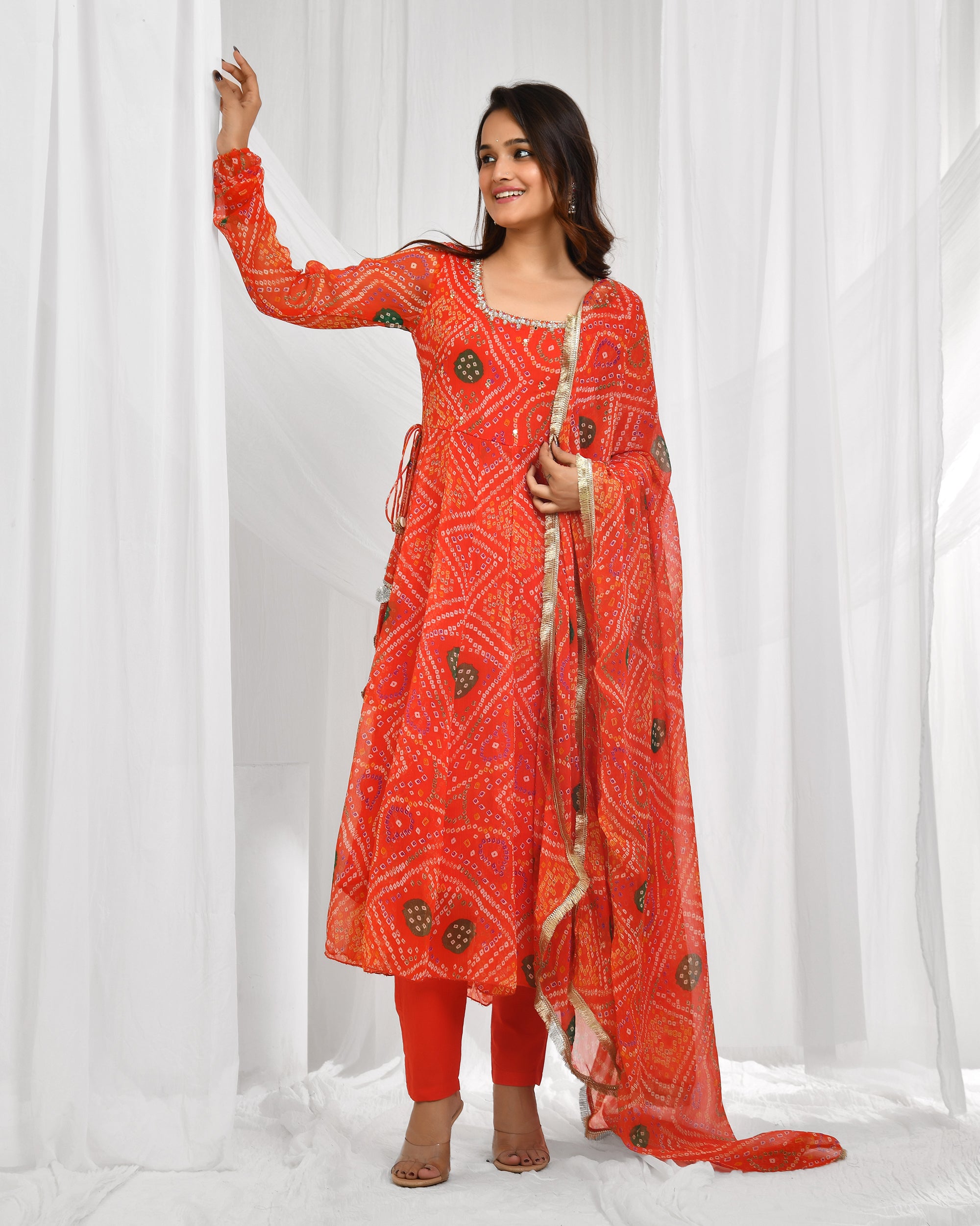 Bandhani Dupatta Pant Set