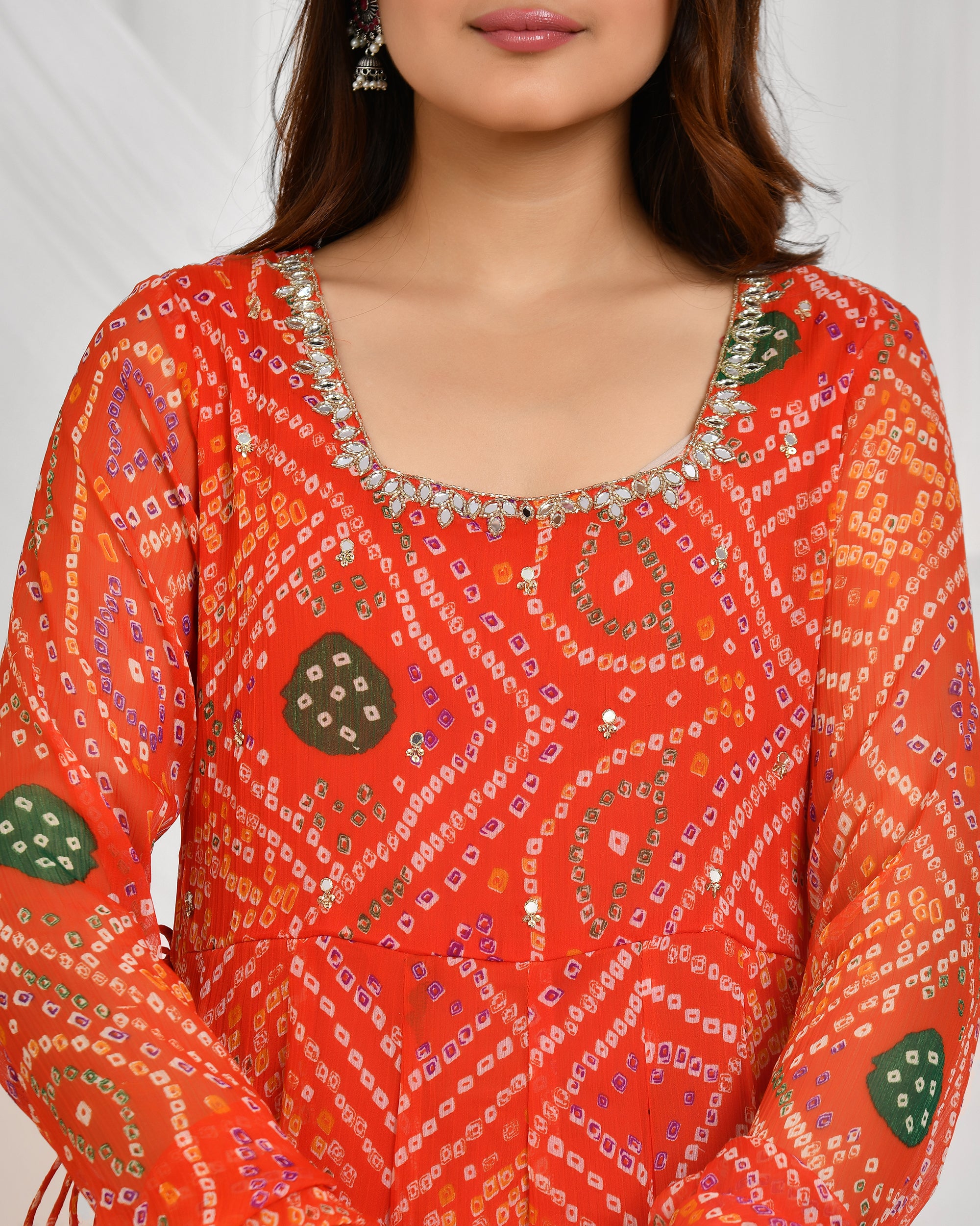 Bandhani Dupatta Pant Set