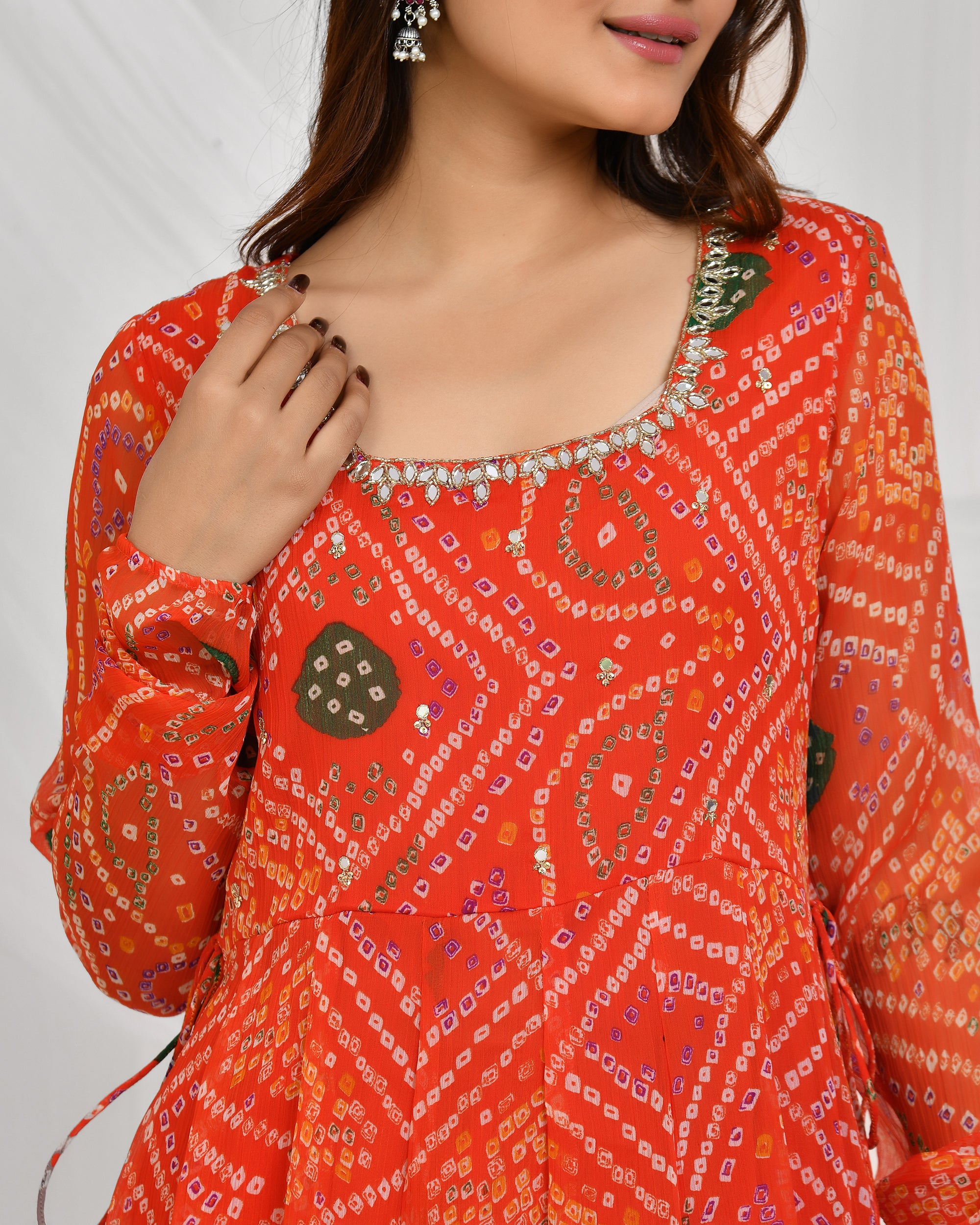 Bandhani Dupatta Pant Set