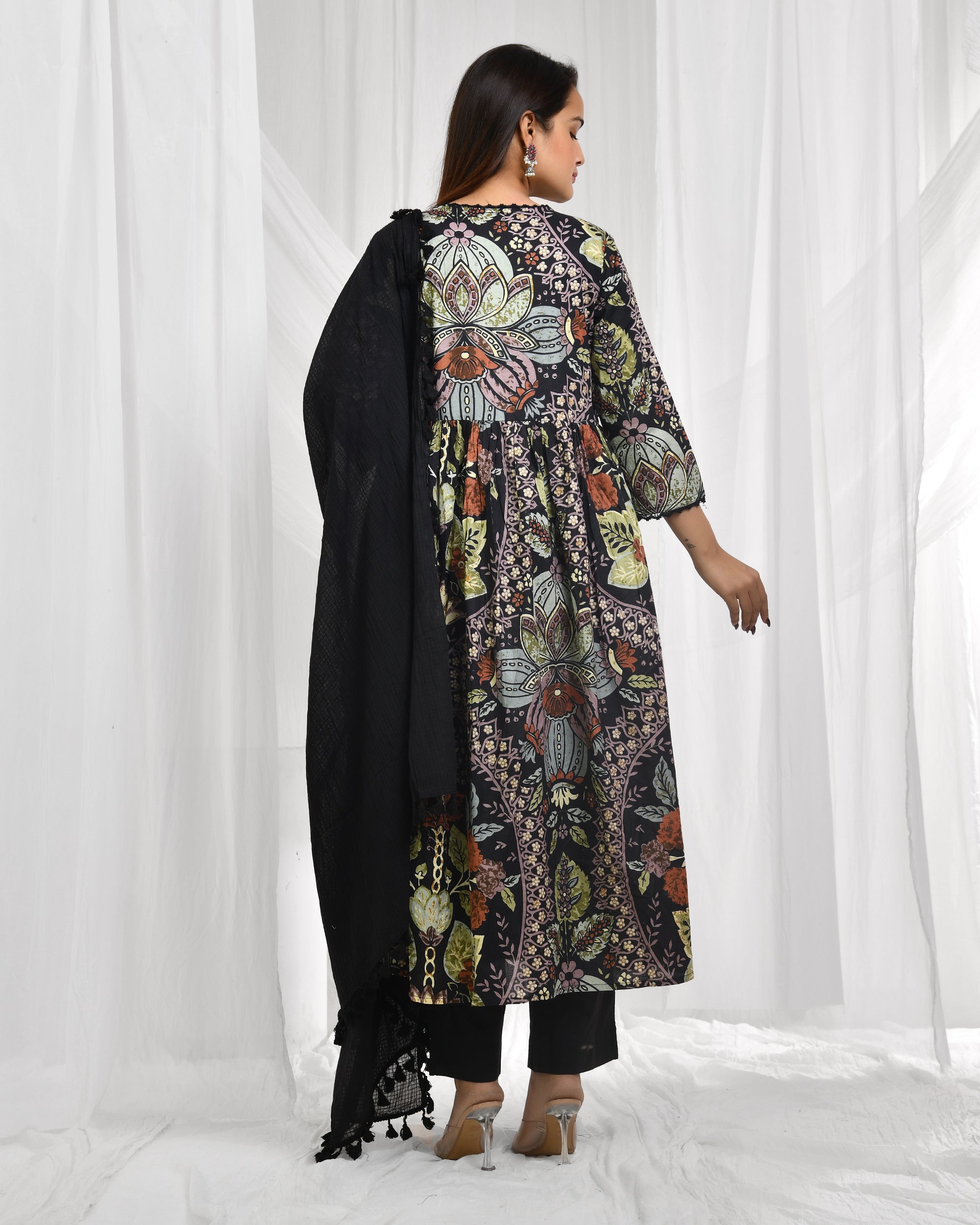 Anarkali Dupatta Set