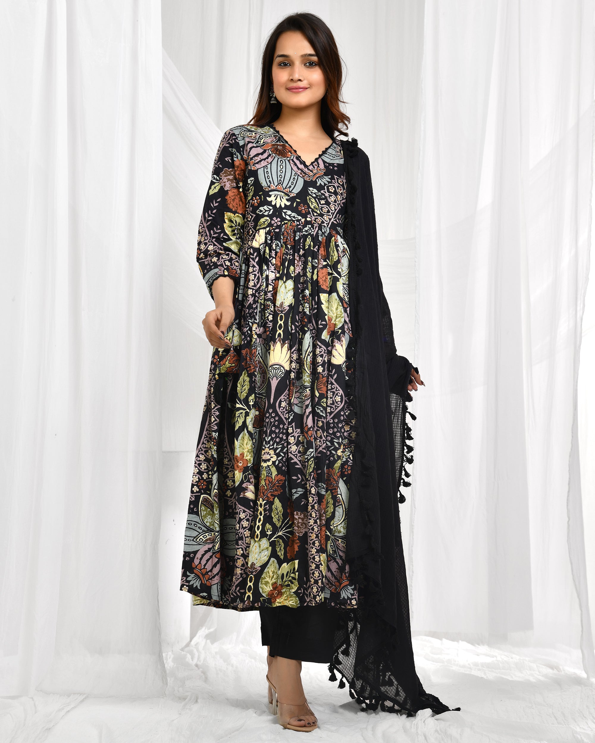 Anarkali Dupatta Set