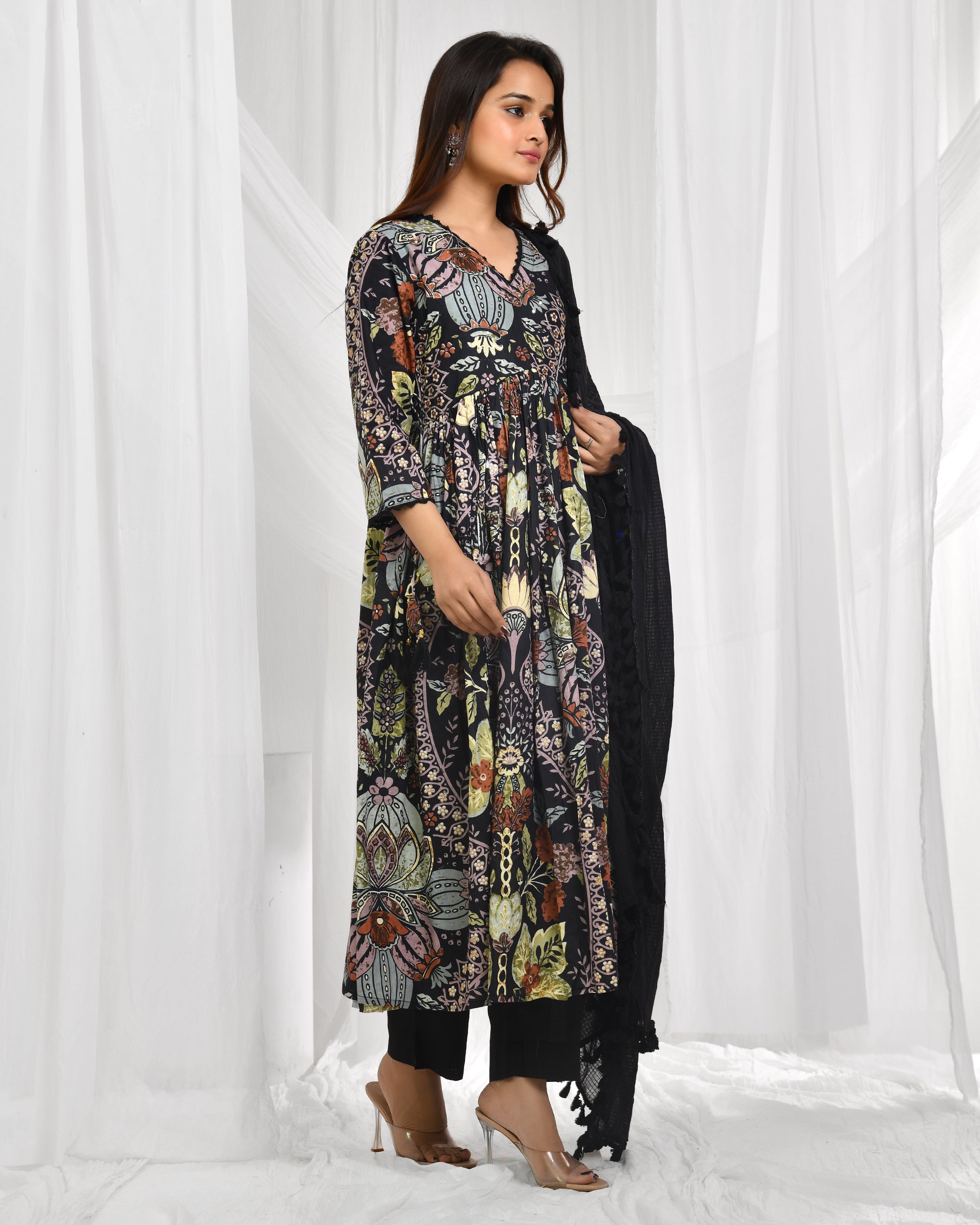 Anarkali Dupatta Set