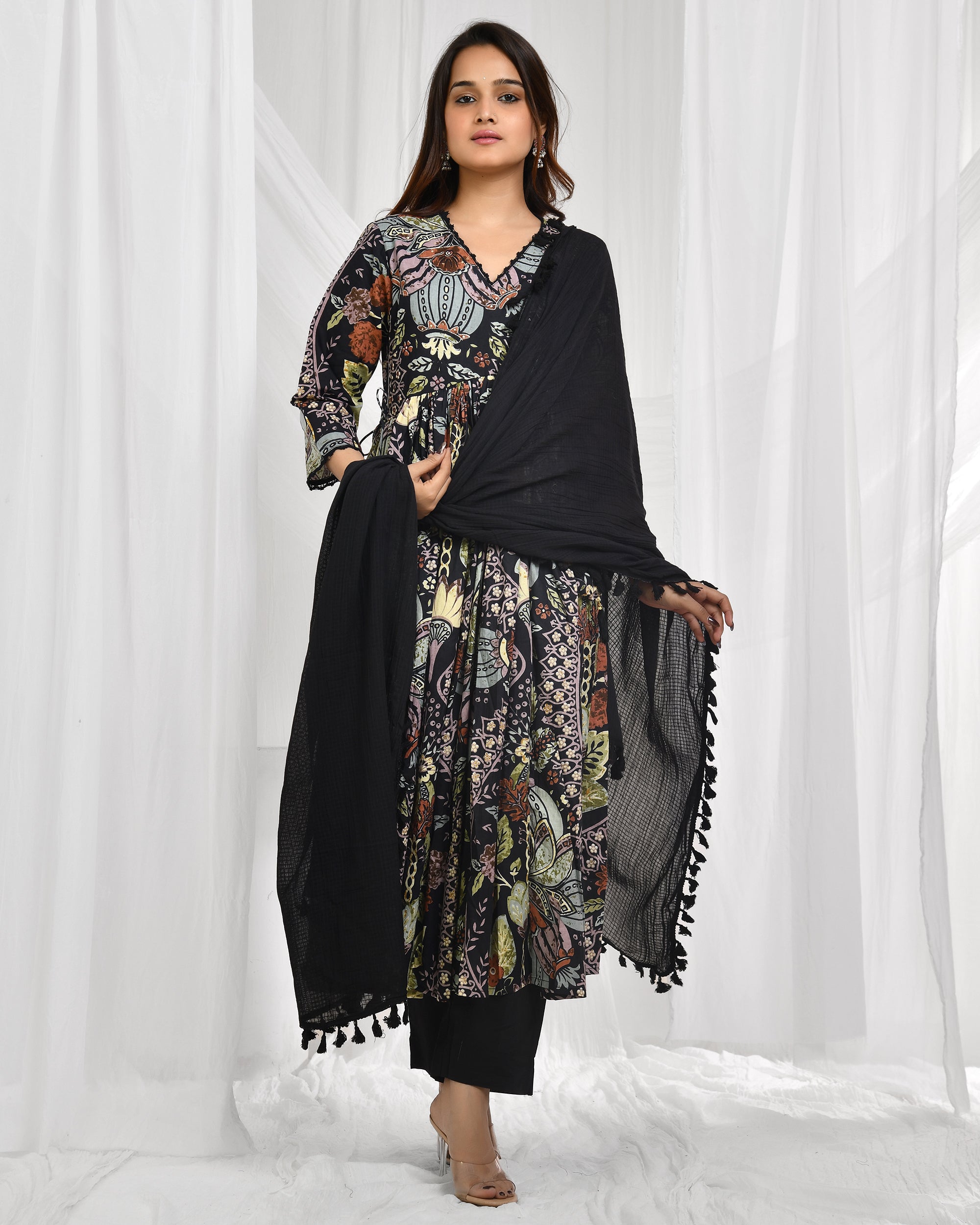 Anarkali Dupatta Set