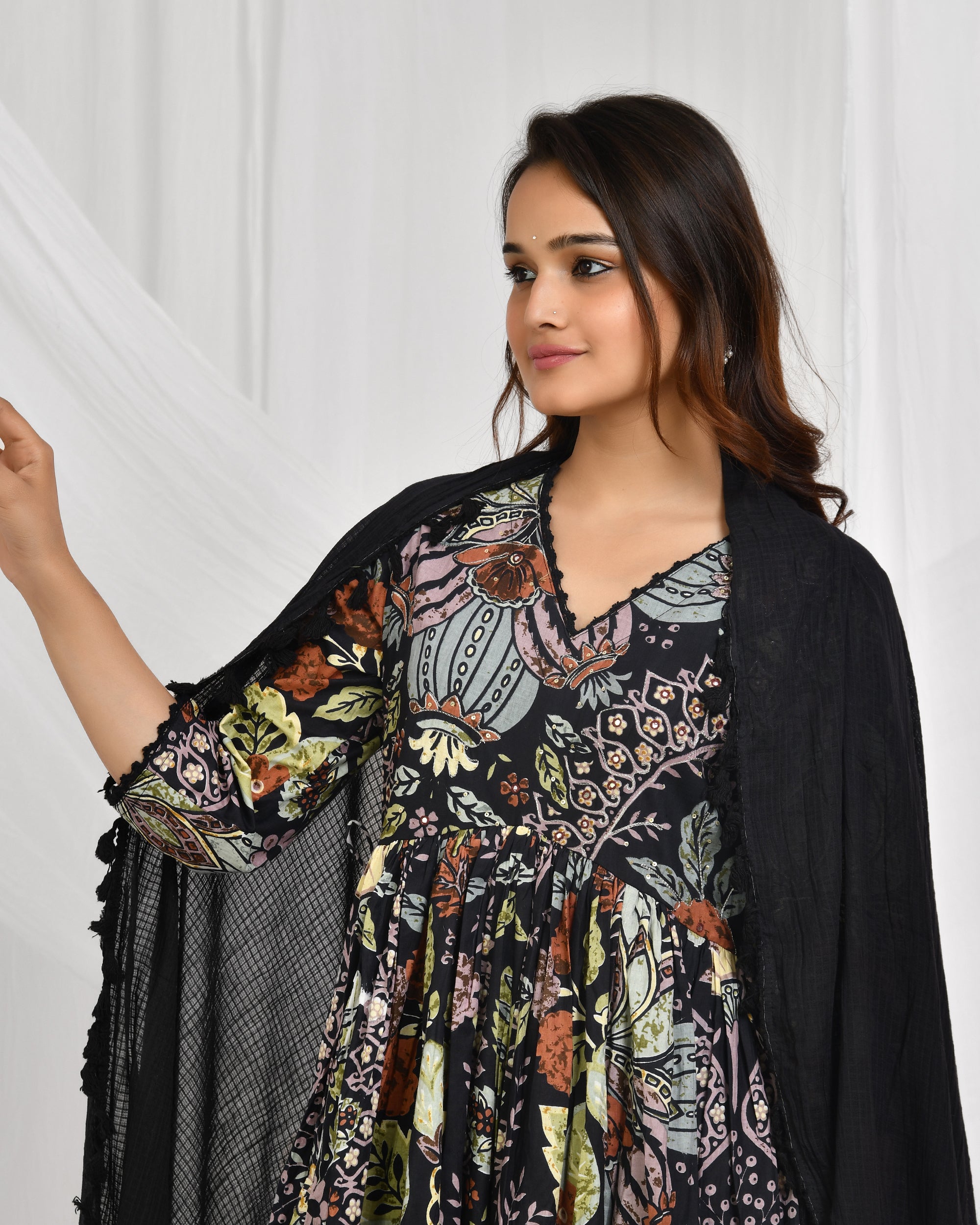 Anarkali Dupatta Set