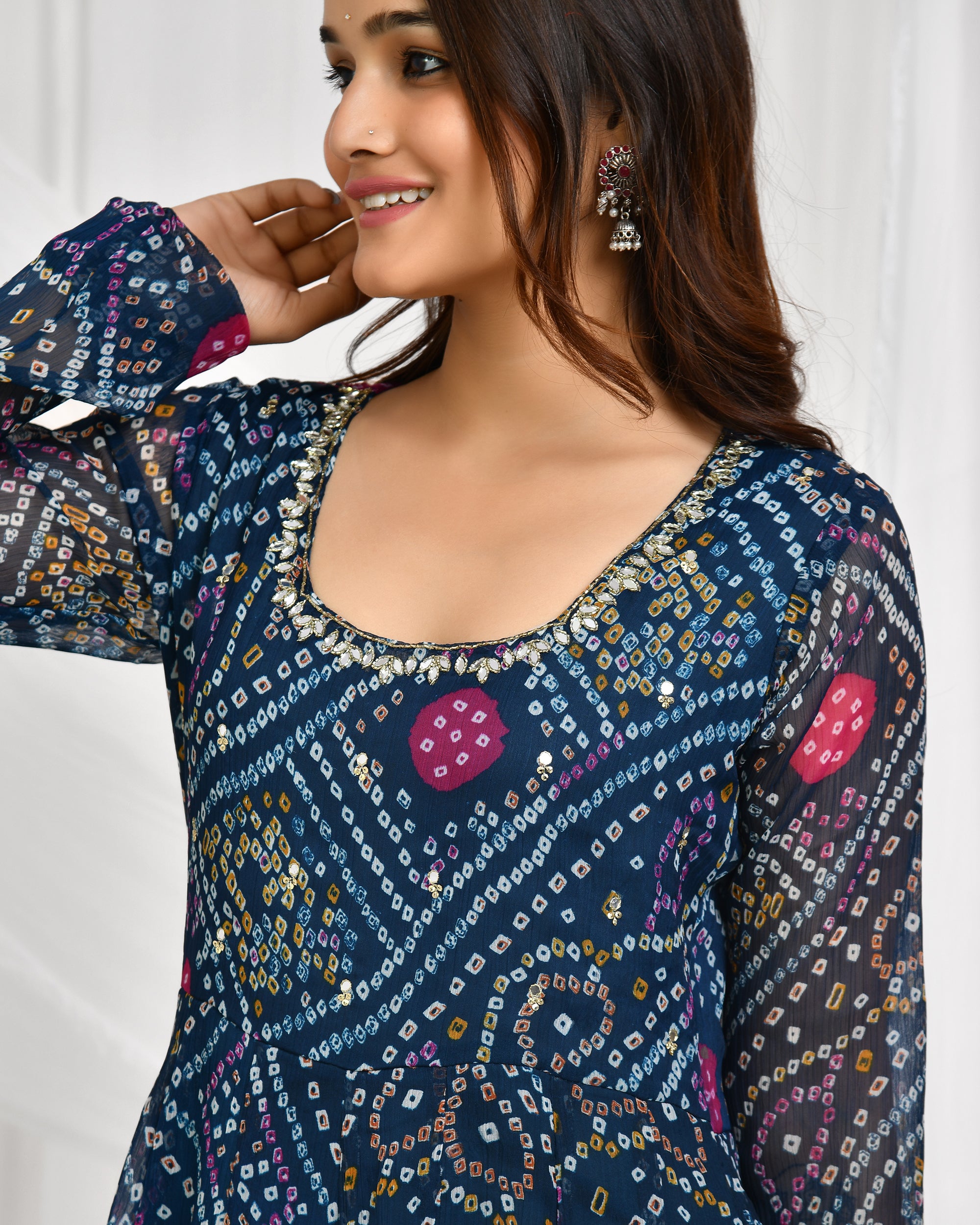 Bandhani Dupatta Pant Set