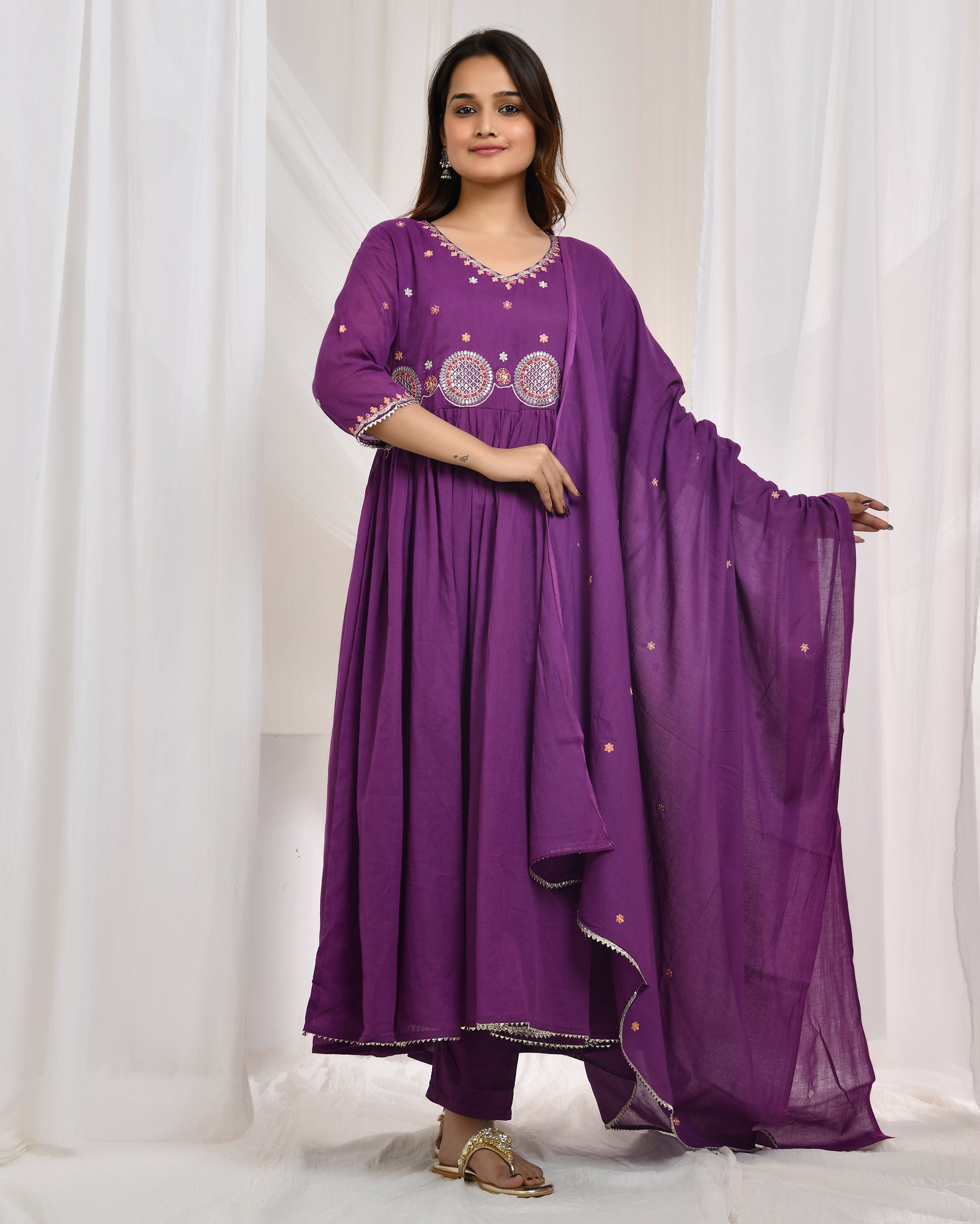 Anarkali Dupatta Set