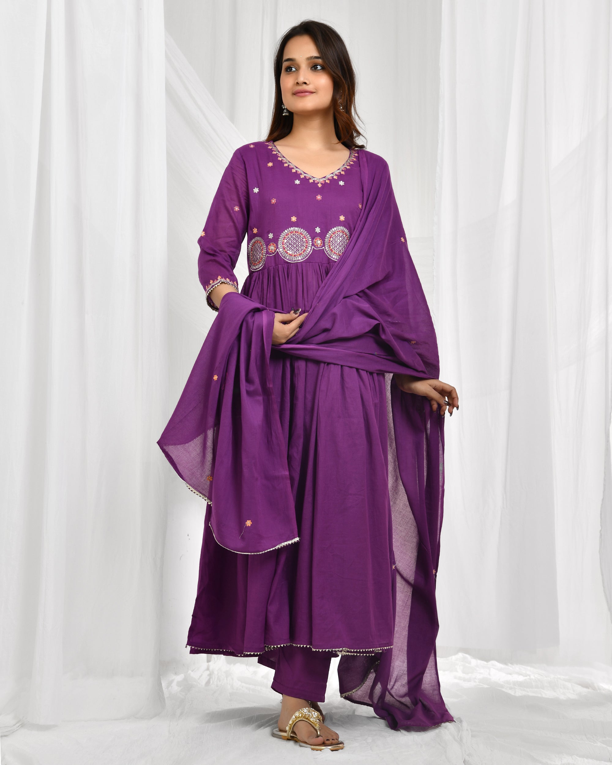 Anarkali Dupatta Set