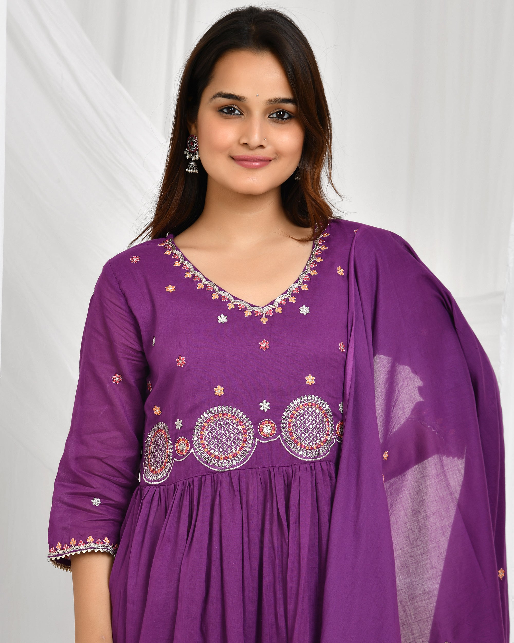 Anarkali Dupatta Set