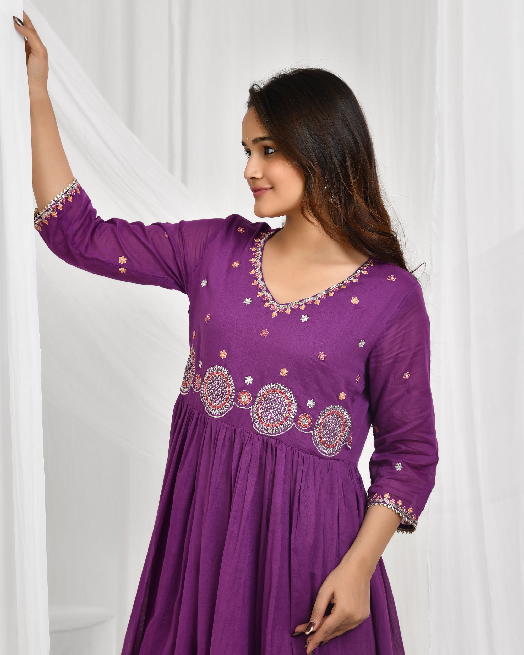 Anarkali Dupatta Set